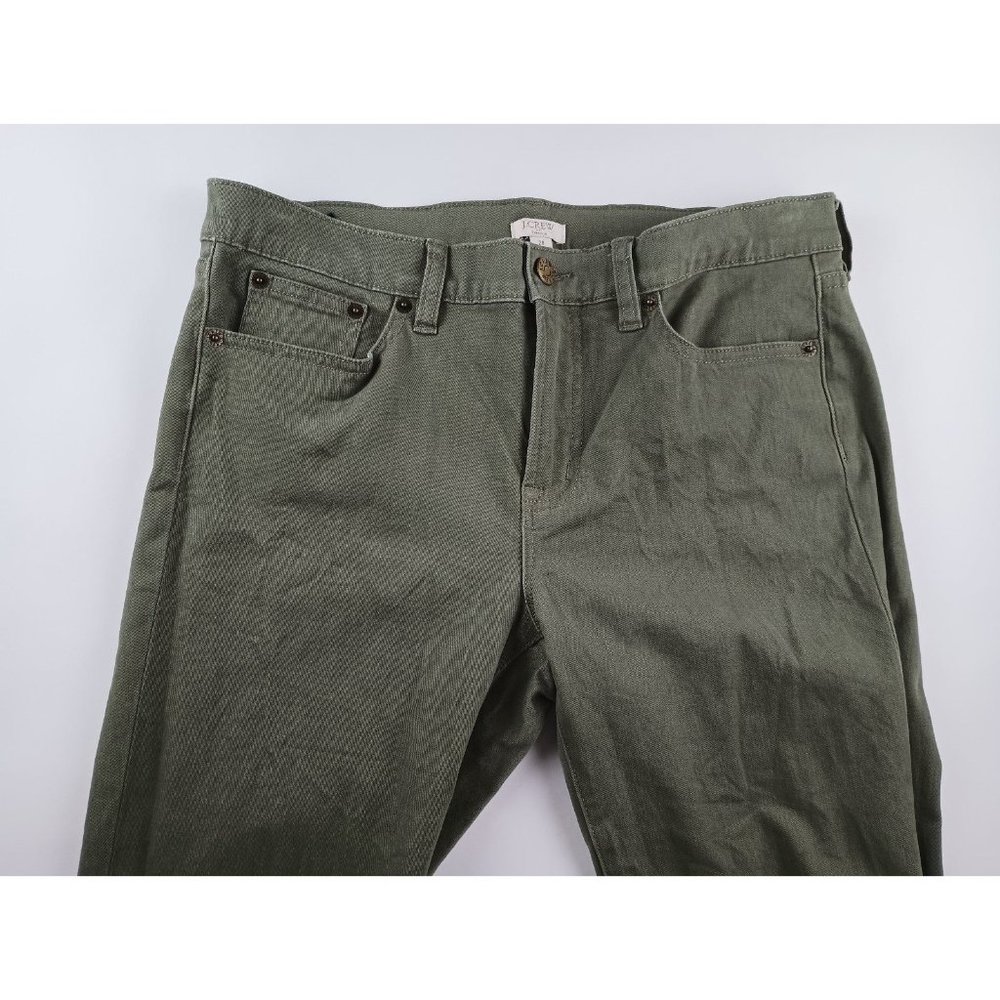J. Crew Olive Green Stretch Leggings Size 28